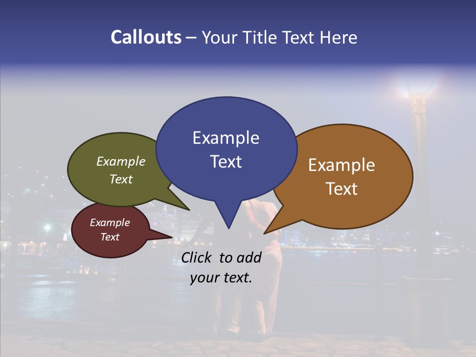 Night Dramatic Copyspace PowerPoint Template