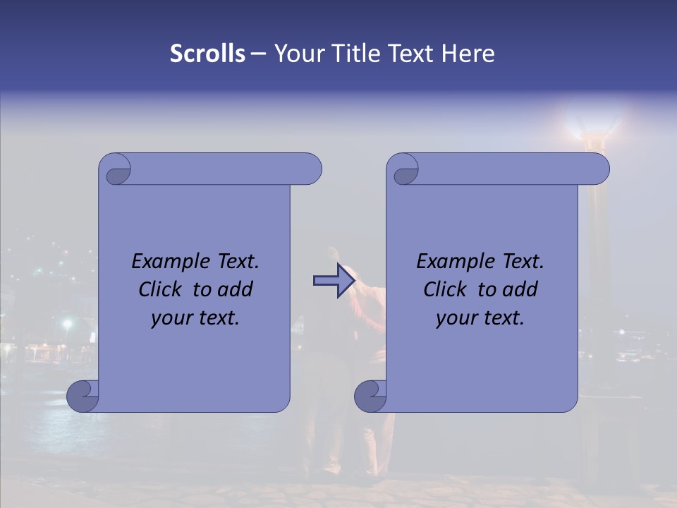 Night Dramatic Copyspace PowerPoint Template