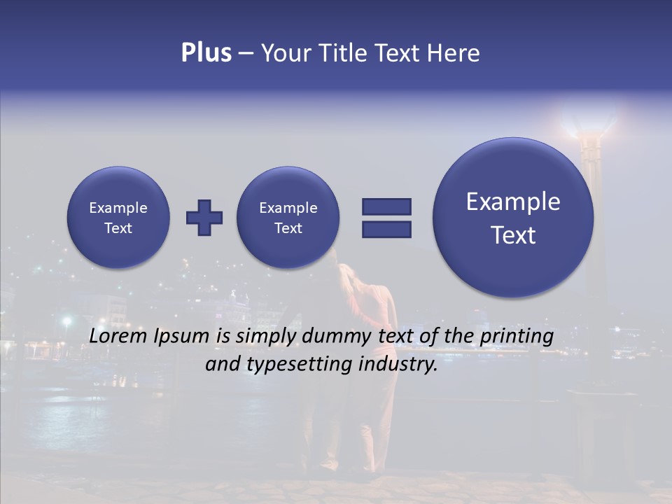 Night Dramatic Copyspace PowerPoint Template