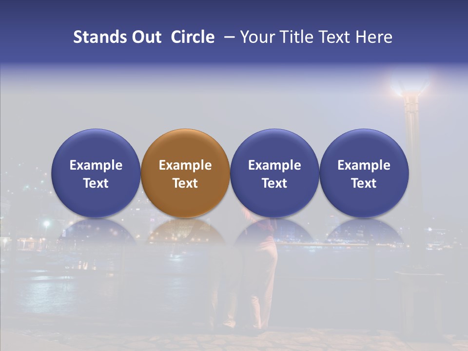 Night Dramatic Copyspace PowerPoint Template