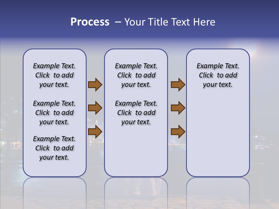 Night Dramatic Copyspace PowerPoint Template