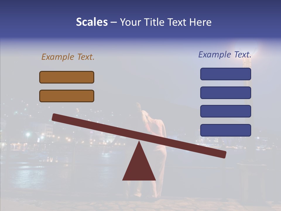 Night Dramatic Copyspace PowerPoint Template