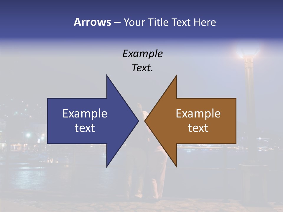 Night Dramatic Copyspace PowerPoint Template