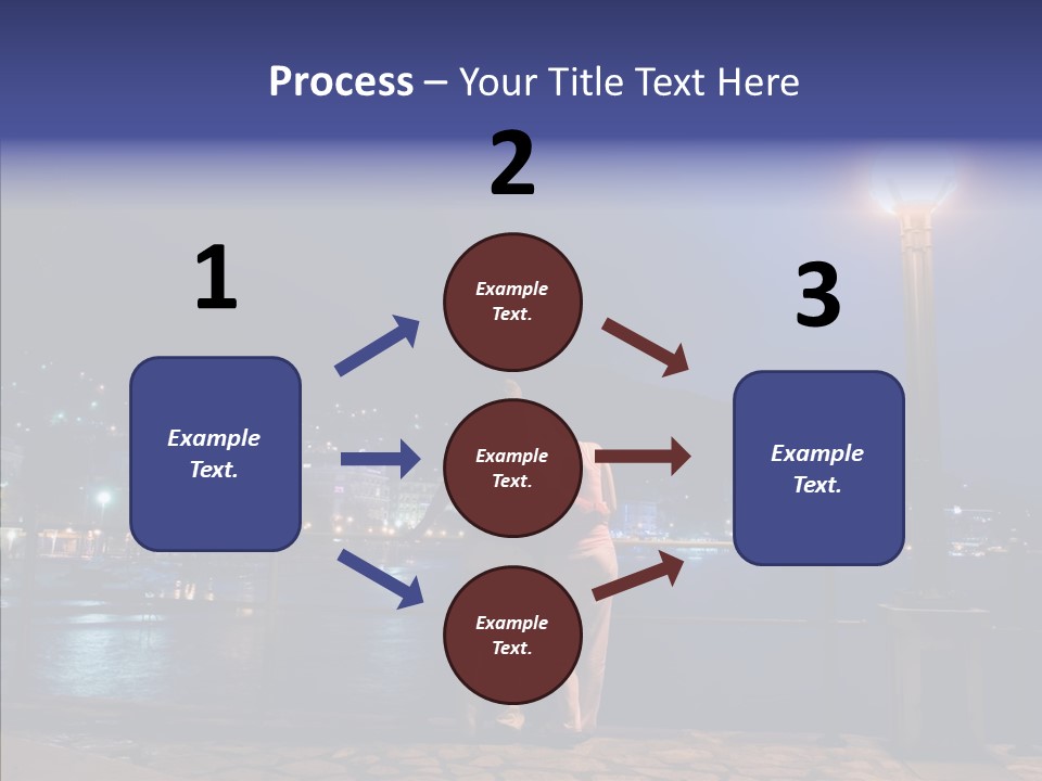 Night Dramatic Copyspace PowerPoint Template