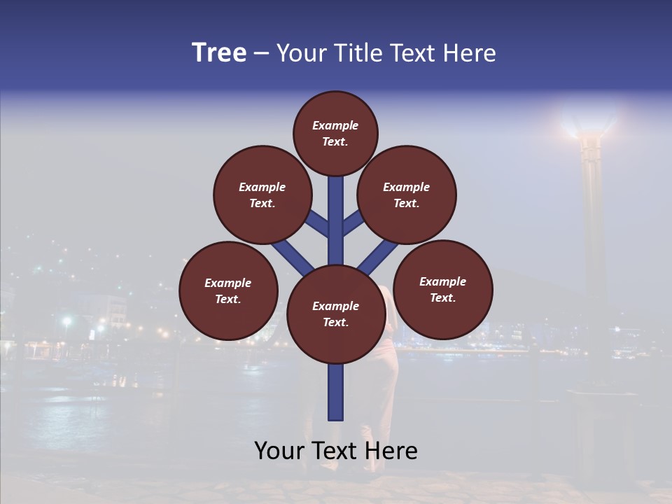 Night Dramatic Copyspace PowerPoint Template