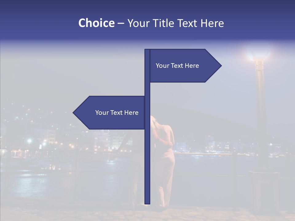 Night Dramatic Copyspace PowerPoint Template