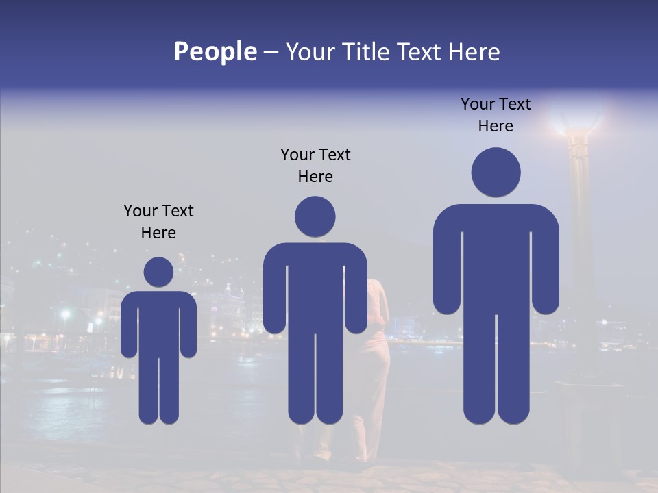 Night Dramatic Copyspace PowerPoint Template