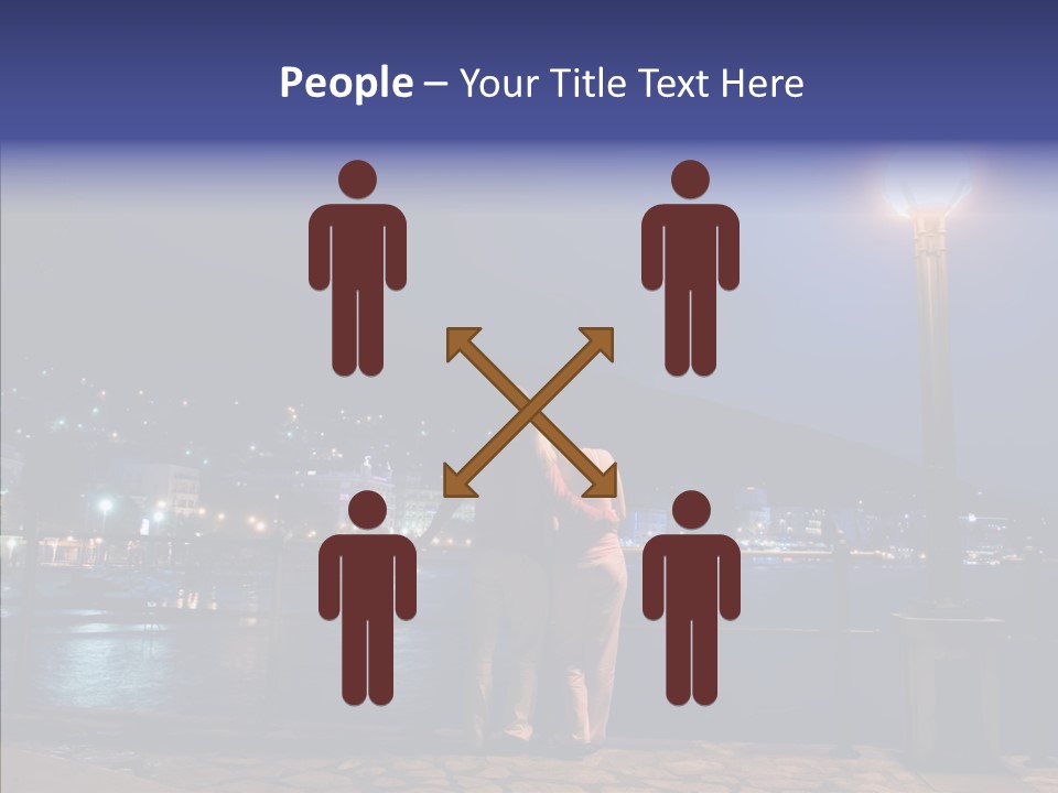 Night Dramatic Copyspace PowerPoint Template