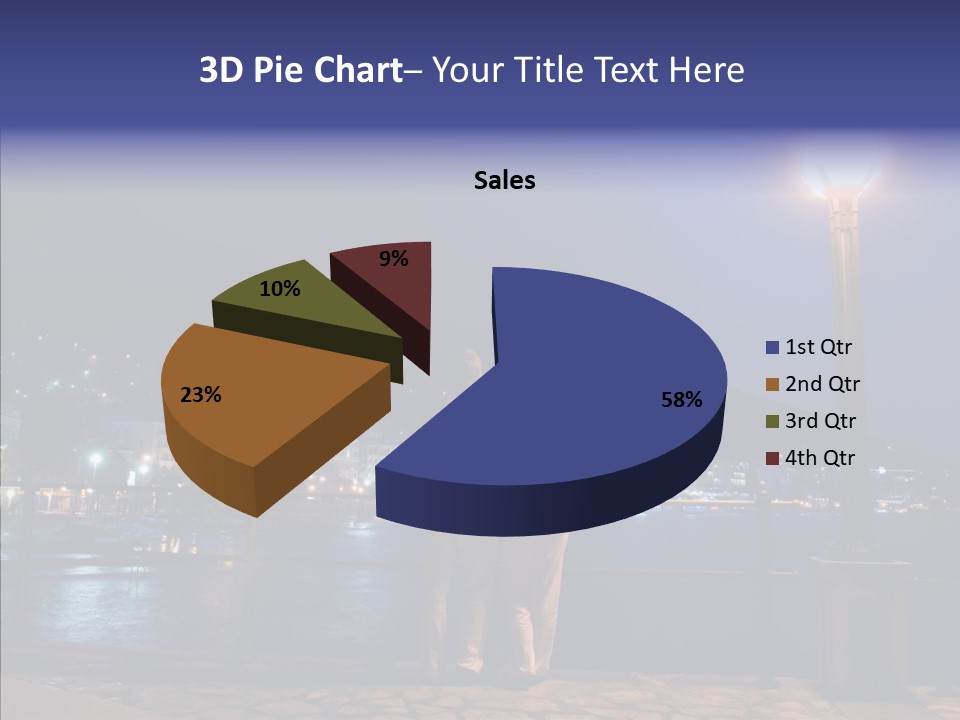 Night Dramatic Copyspace PowerPoint Template