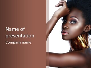 Beauty Shine Nose PowerPoint Template