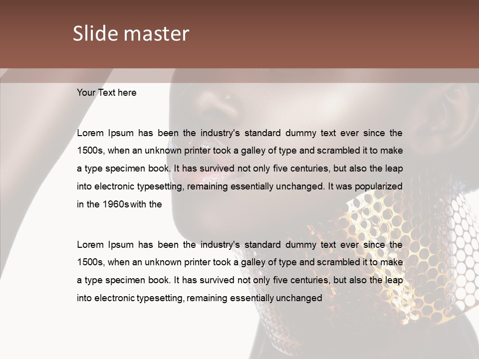 Beauty Shine Nose PowerPoint Template