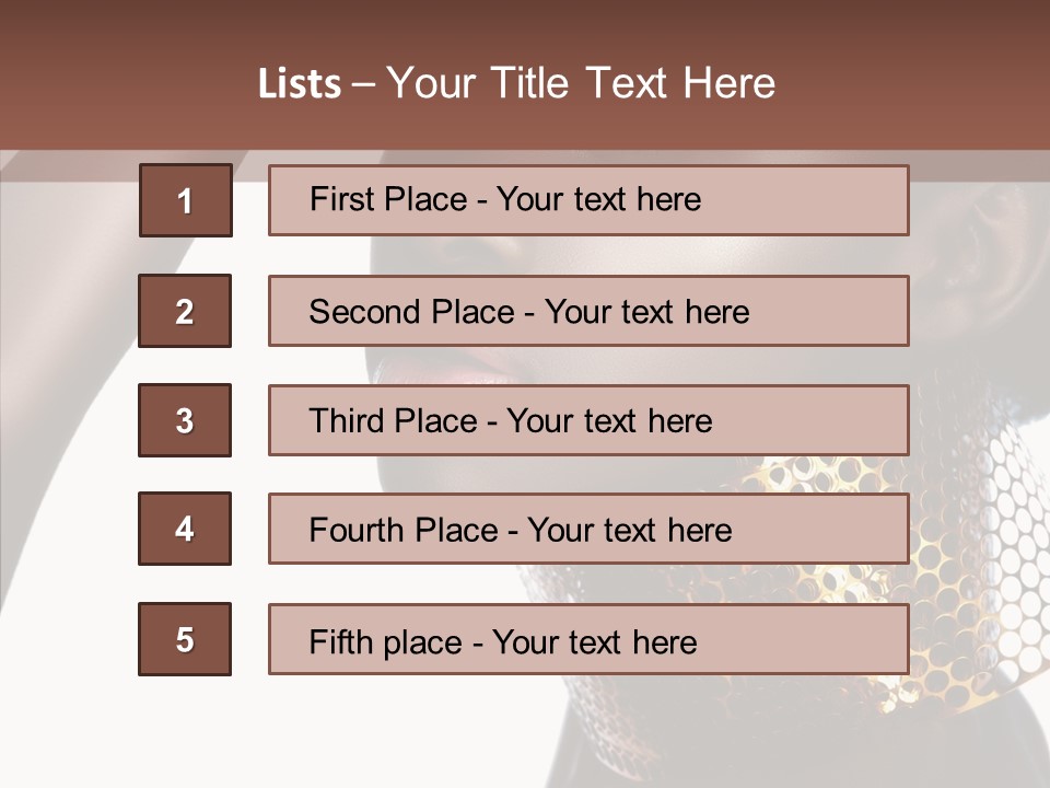 Beauty Shine Nose PowerPoint Template