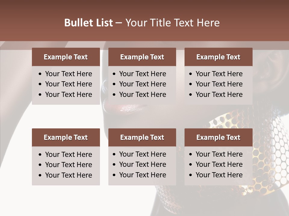 Beauty Shine Nose PowerPoint Template