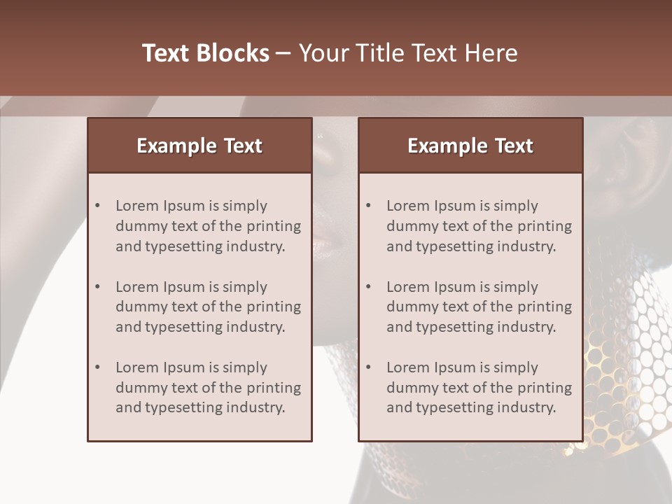 Beauty Shine Nose PowerPoint Template