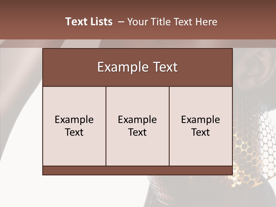 Beauty Shine Nose PowerPoint Template