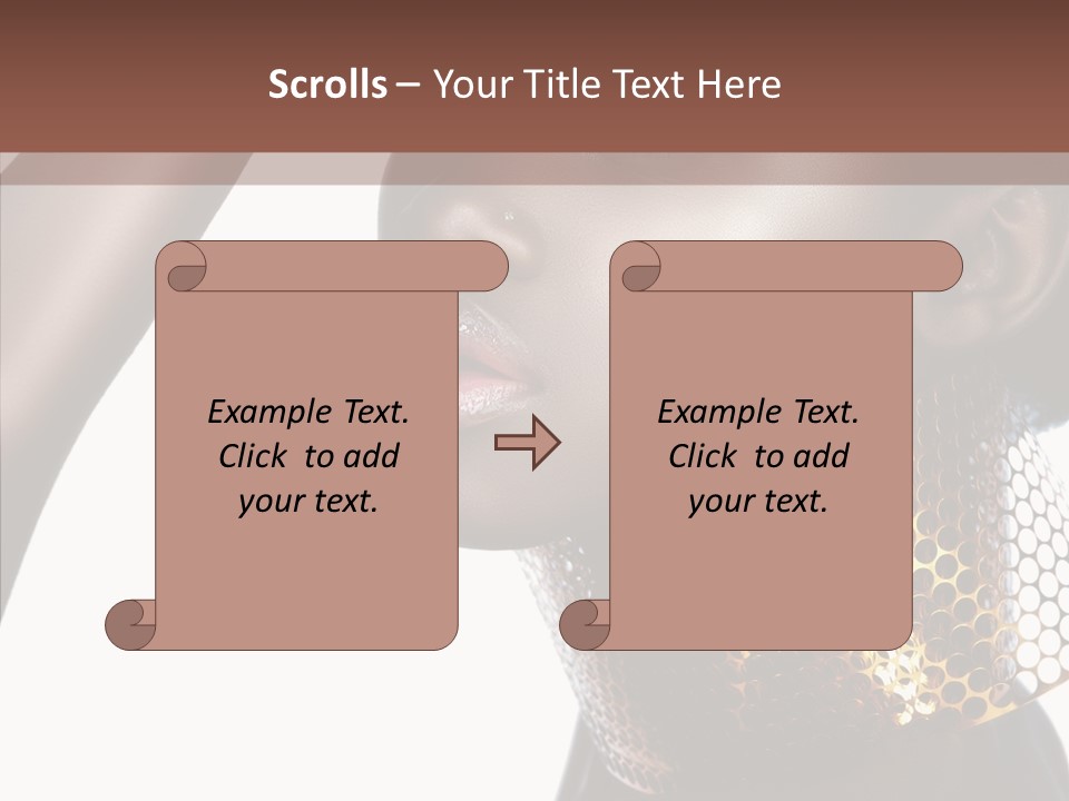 Beauty Shine Nose PowerPoint Template