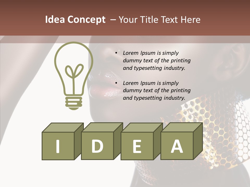 Beauty Shine Nose PowerPoint Template