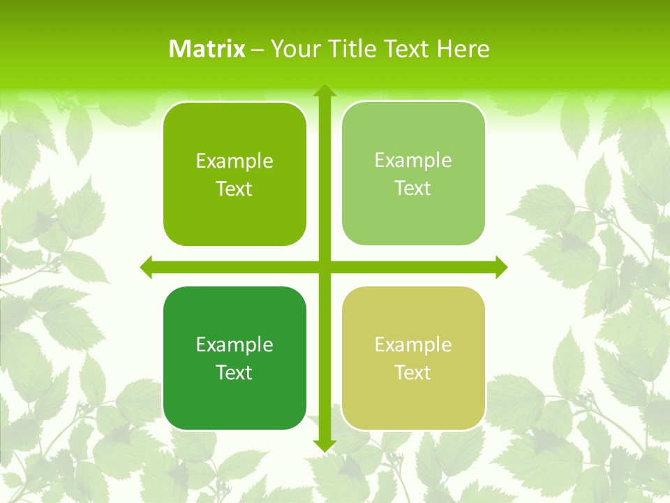 Decoration Branch Green PowerPoint Template