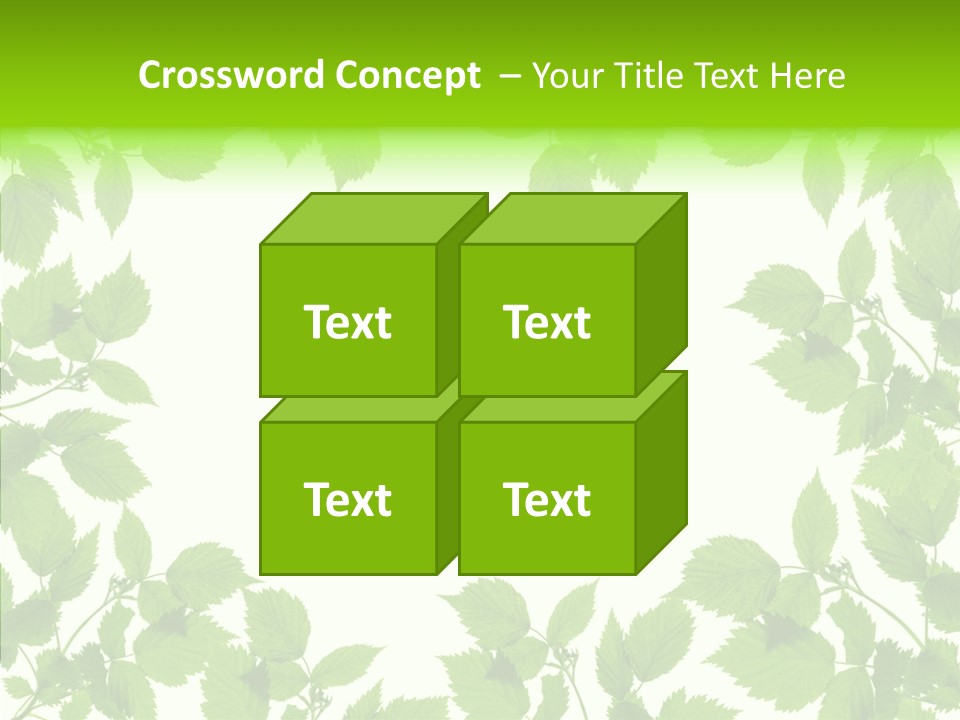 Decoration Branch Green PowerPoint Template