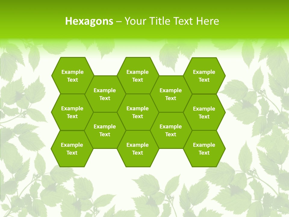 Decoration Branch Green PowerPoint Template