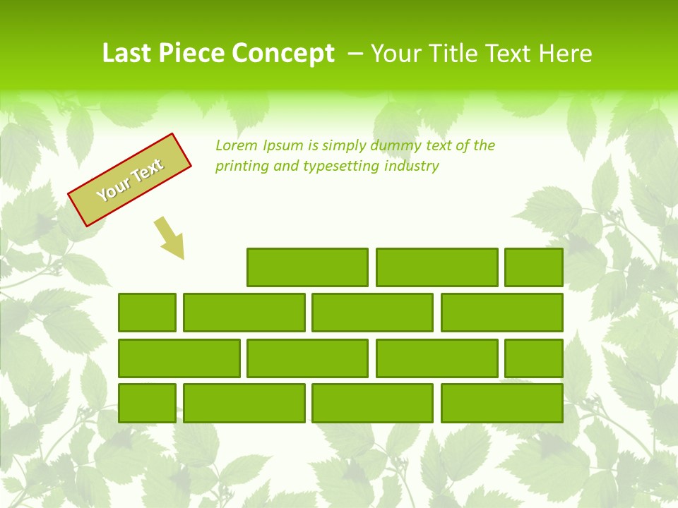 Decoration Branch Green PowerPoint Template