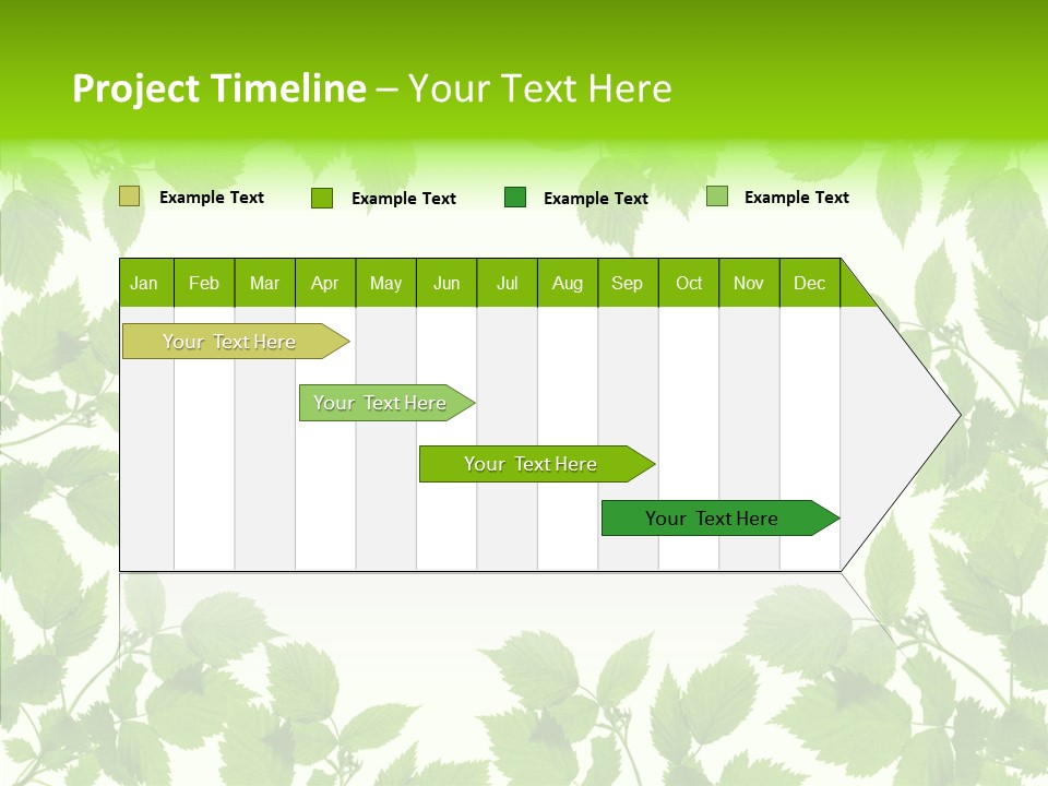 Decoration Branch Green PowerPoint Template