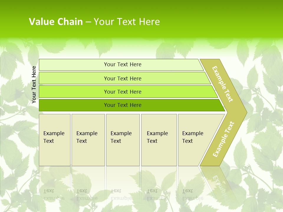 Decoration Branch Green PowerPoint Template