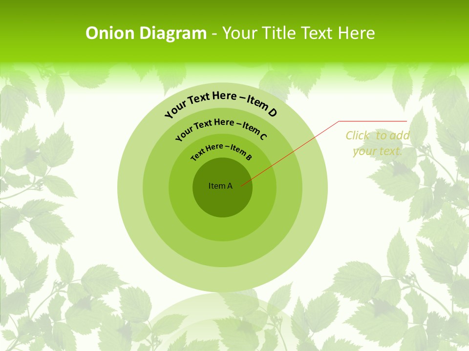 Decoration Branch Green PowerPoint Template