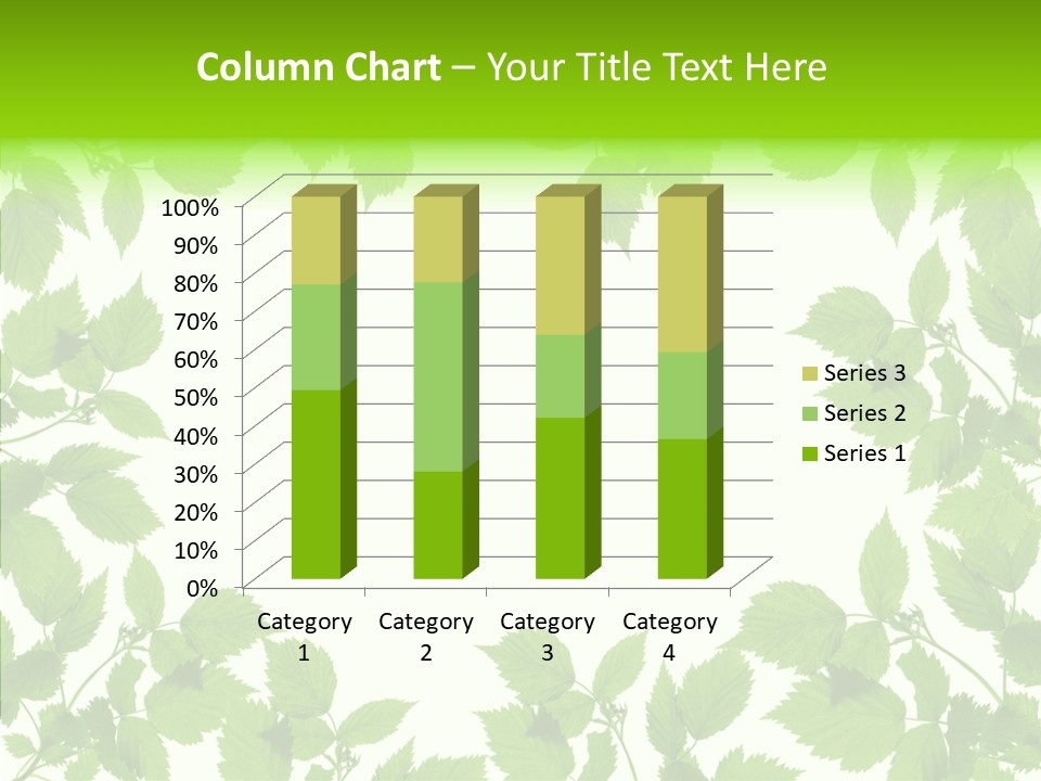 Decoration Branch Green PowerPoint Template