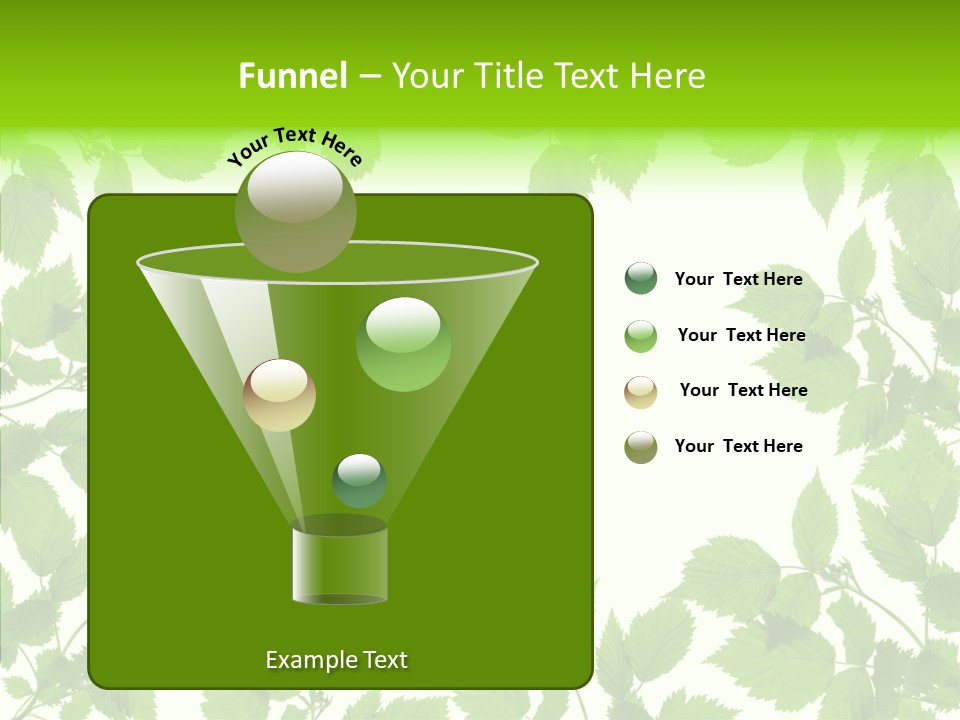 Decoration Branch Green PowerPoint Template