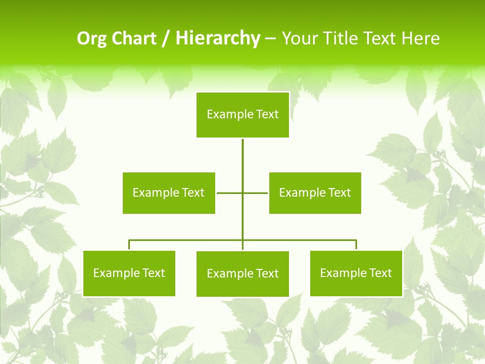 Decoration Branch Green PowerPoint Template