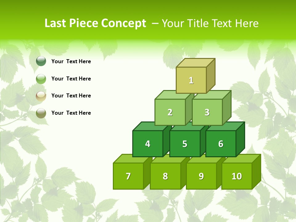 Decoration Branch Green PowerPoint Template