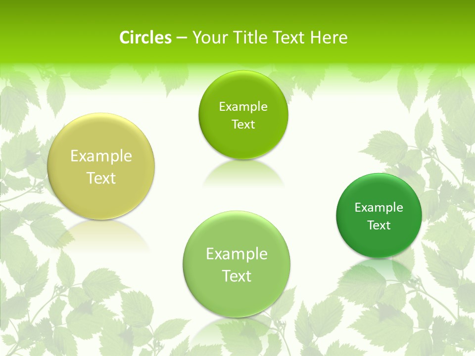 Decoration Branch Green PowerPoint Template
