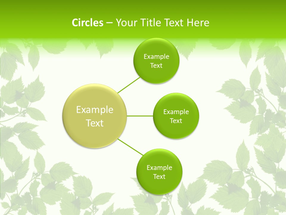 Decoration Branch Green PowerPoint Template