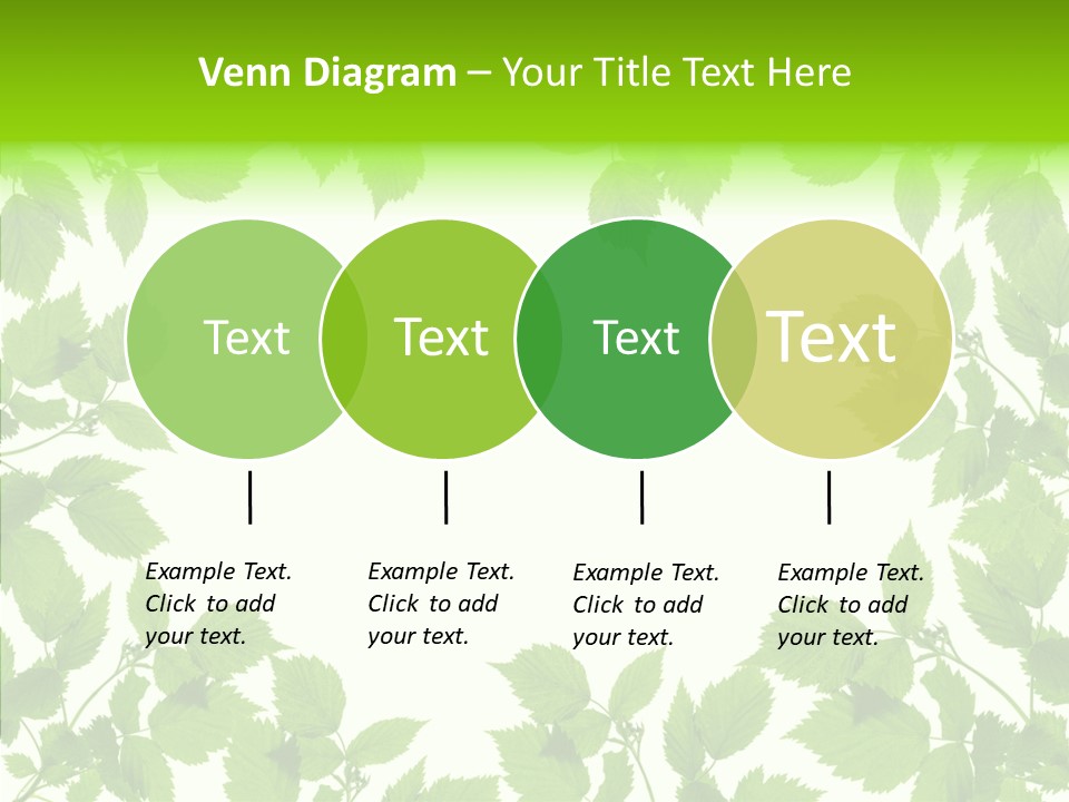Decoration Branch Green PowerPoint Template