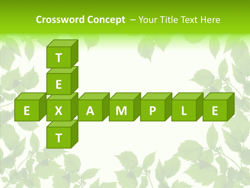 Decoration Branch Green PowerPoint Template