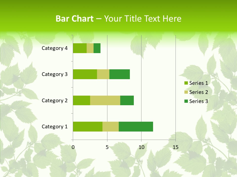 Decoration Branch Green PowerPoint Template