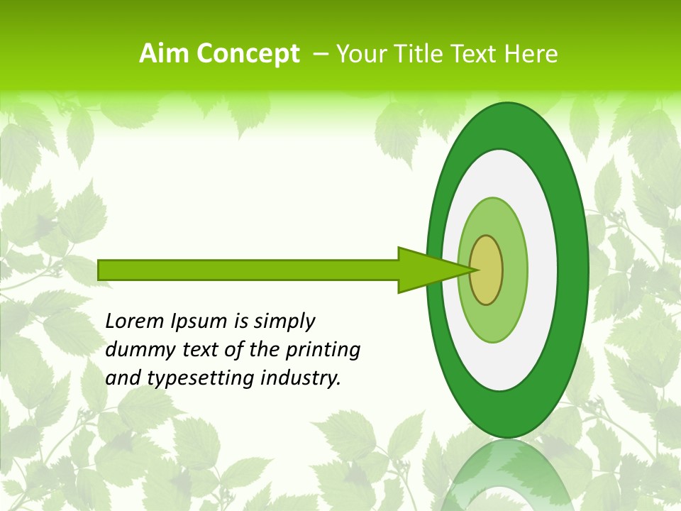 Decoration Branch Green PowerPoint Template