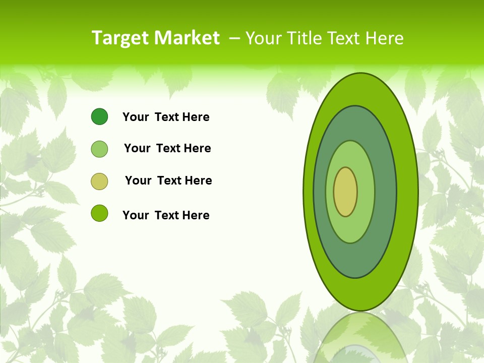 Decoration Branch Green PowerPoint Template