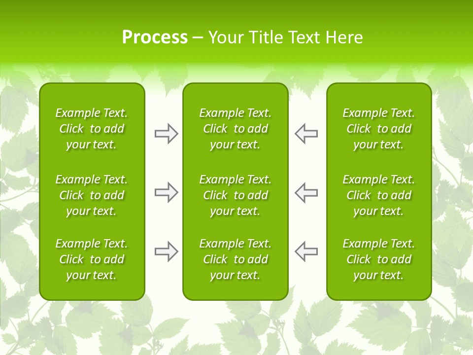 Decoration Branch Green PowerPoint Template