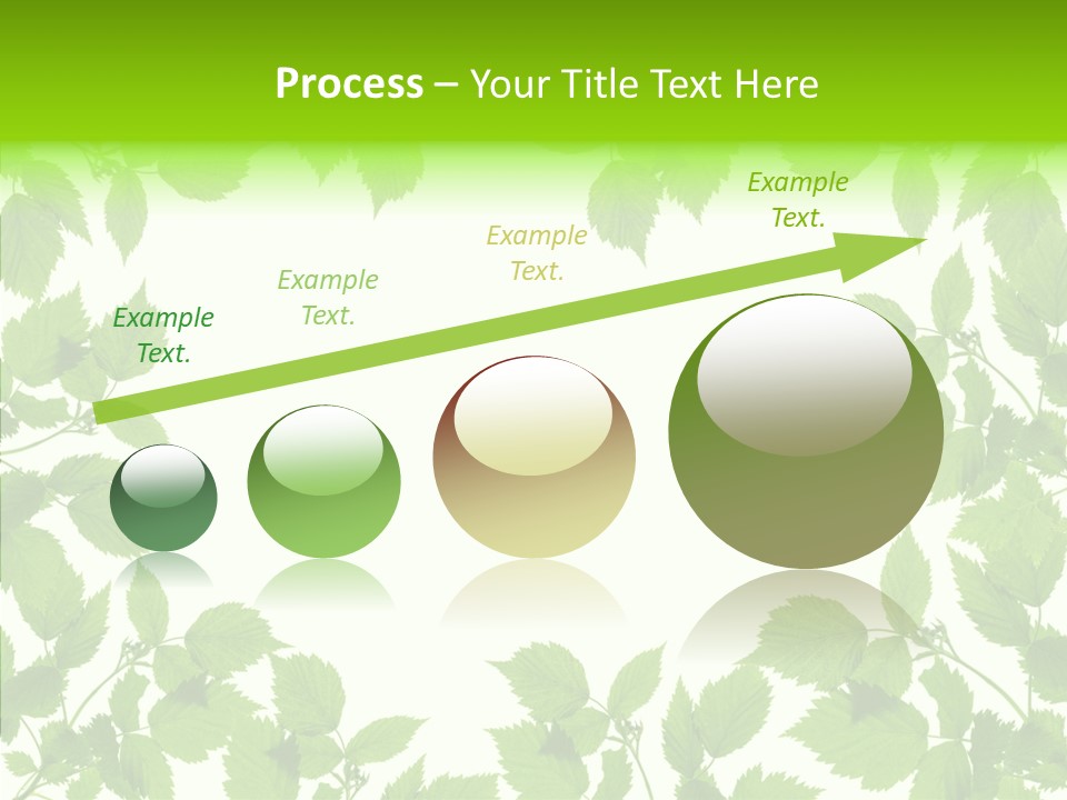 Decoration Branch Green PowerPoint Template