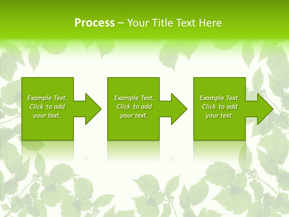 Decoration Branch Green PowerPoint Template