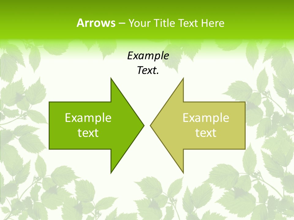 Decoration Branch Green PowerPoint Template