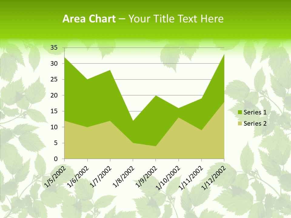 Decoration Branch Green PowerPoint Template