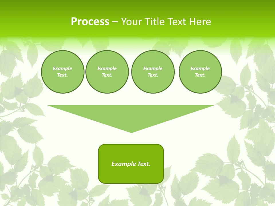 Decoration Branch Green PowerPoint Template