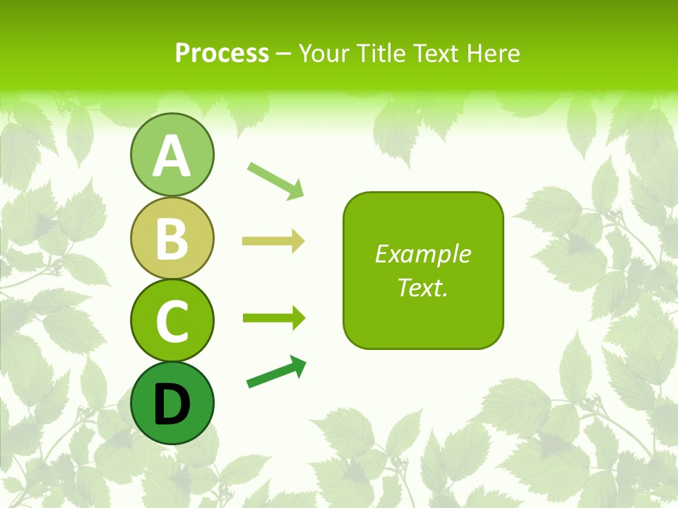 Decoration Branch Green PowerPoint Template
