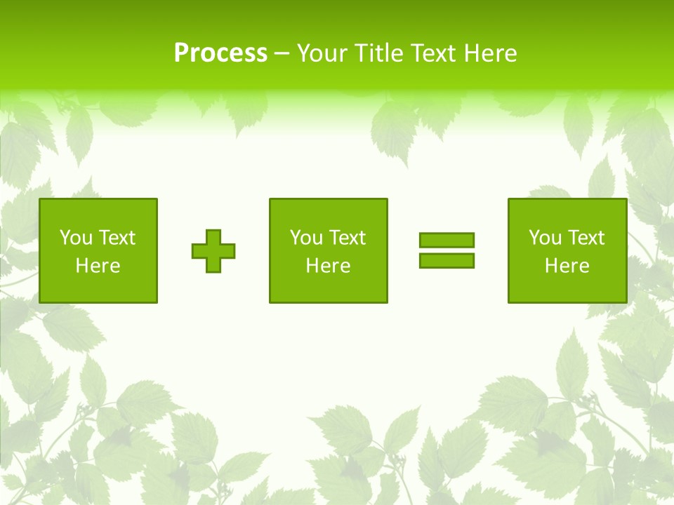 Decoration Branch Green PowerPoint Template