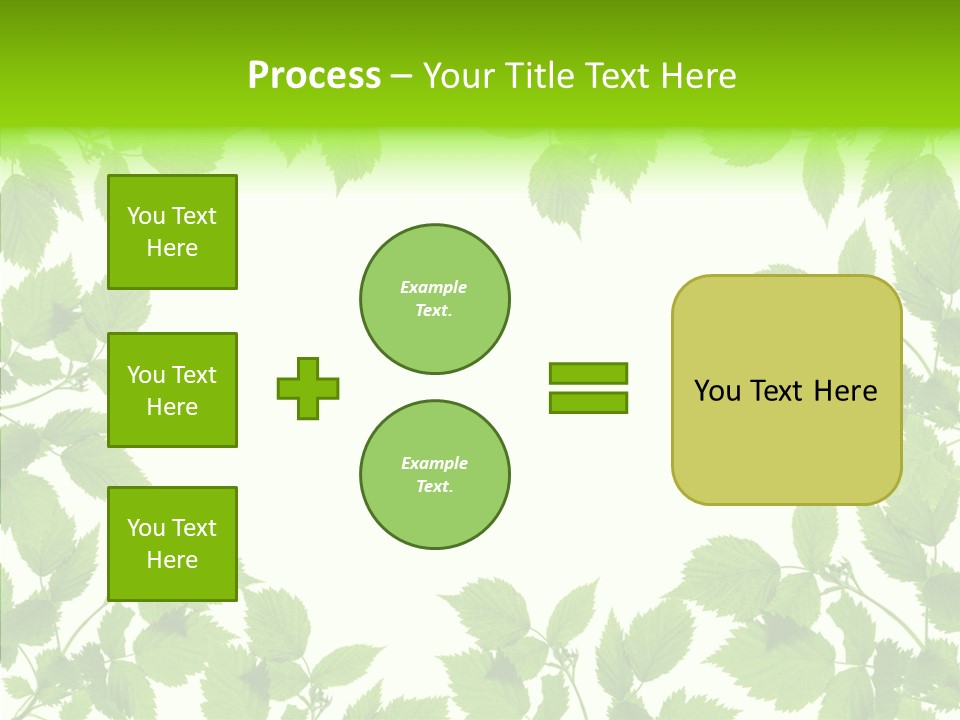 Decoration Branch Green PowerPoint Template