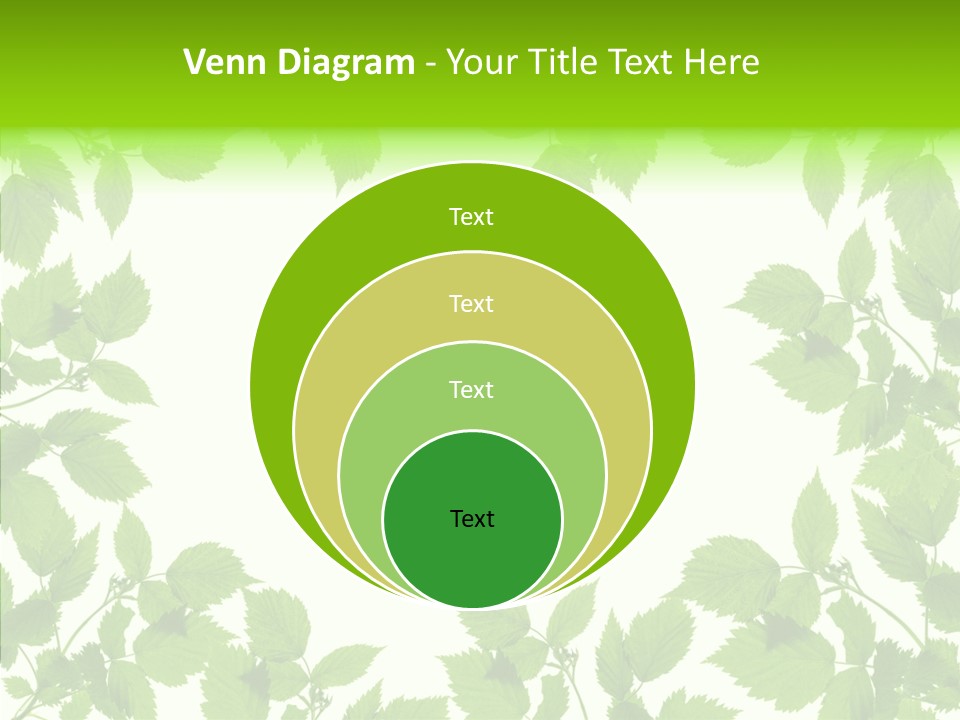 Decoration Branch Green PowerPoint Template