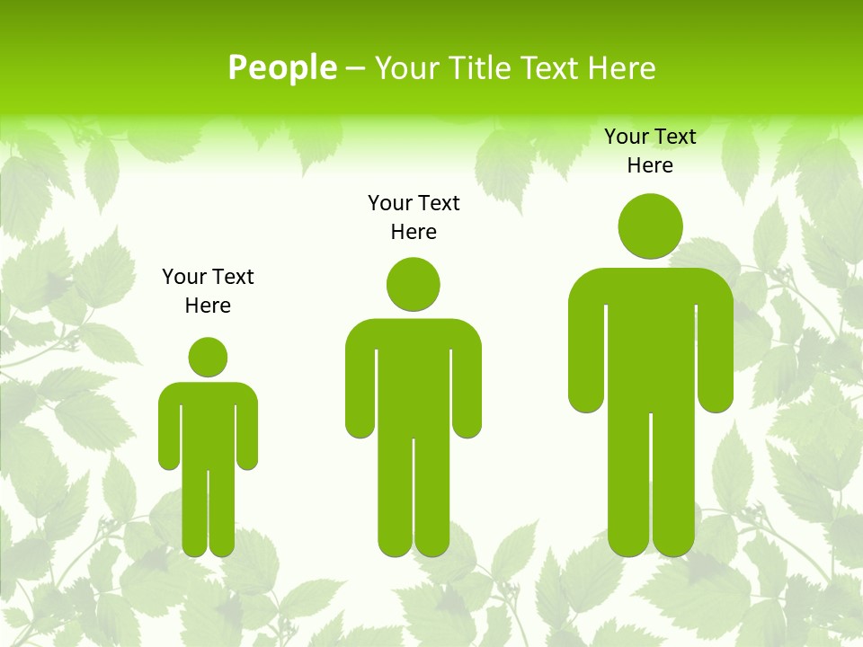 Decoration Branch Green PowerPoint Template